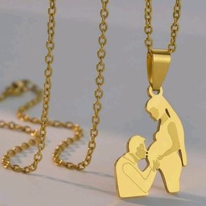 Pregnant Couple Necklace